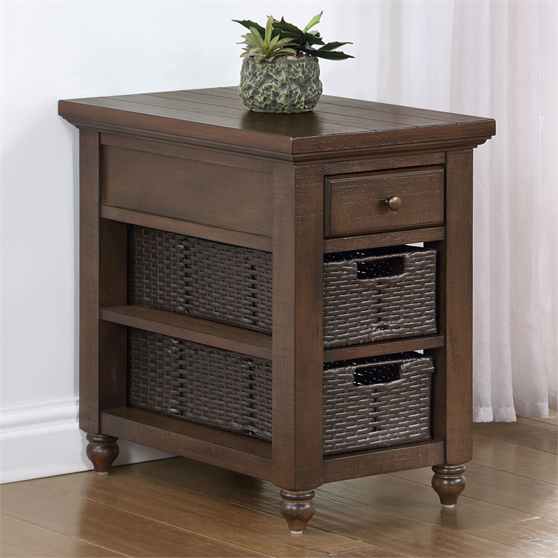Steve Silver Oliver 3-Piece Lift-Top Coffee & End Table Set in Brown