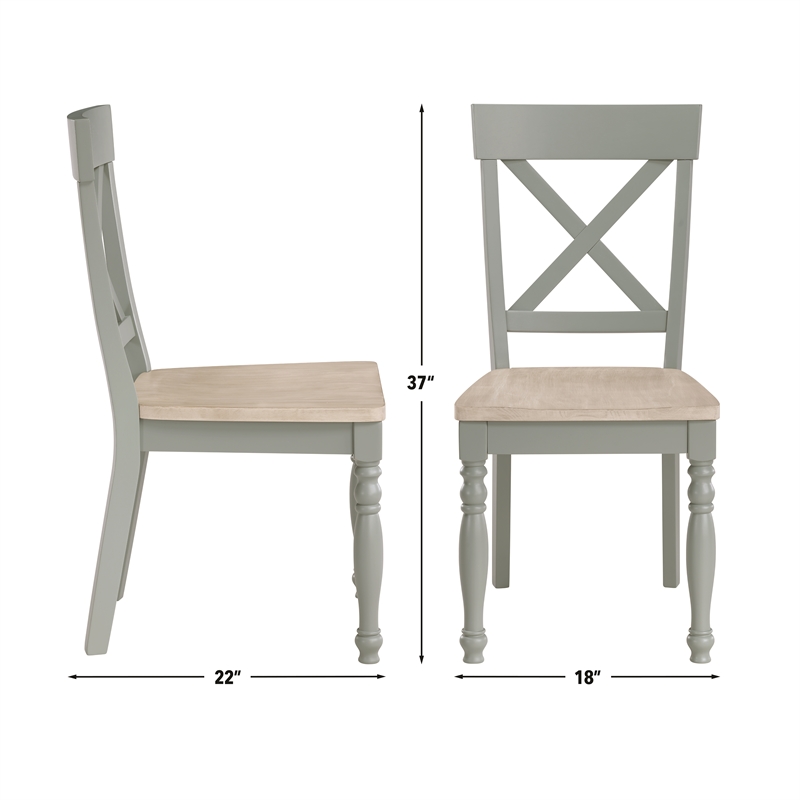 Steve Silver Darcy 5pc Dining Set in Green