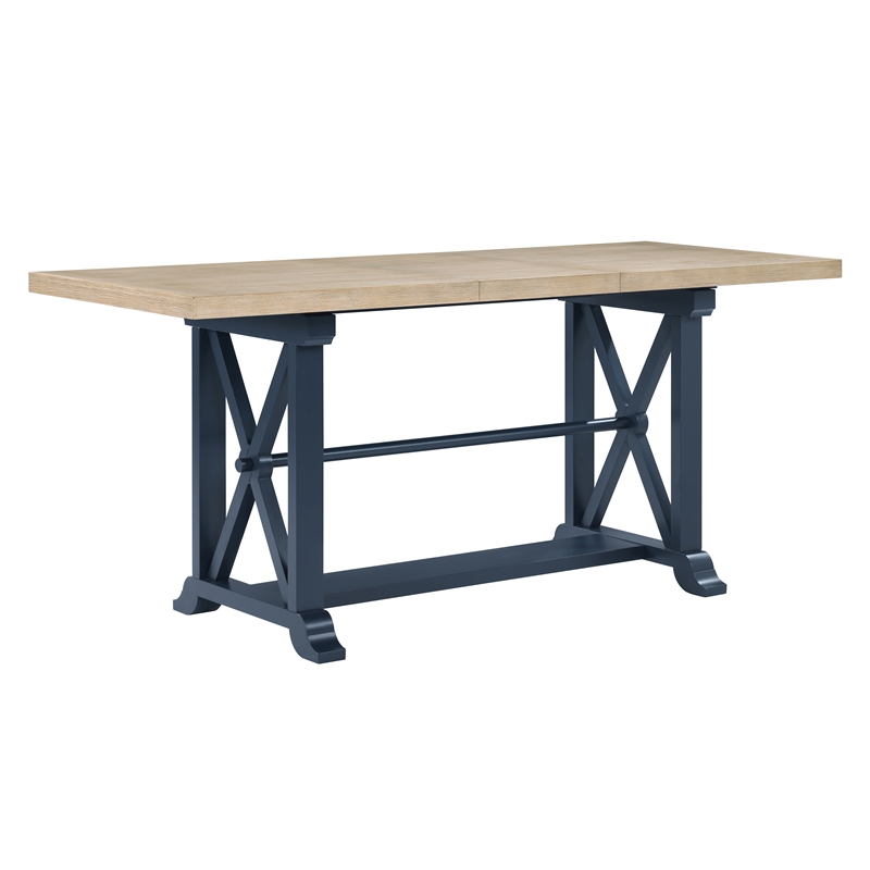Steve Silver Darcy 5pc Counter Dining Set in Blue