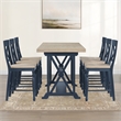 Steve Silver Darcy 7pc Counter Dining Set in Blue