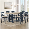 Steve Silver Darcy 7pc Counter Dining Set in Blue