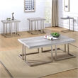 Steve Silver David 3pc Coffee & End Table Set in White
