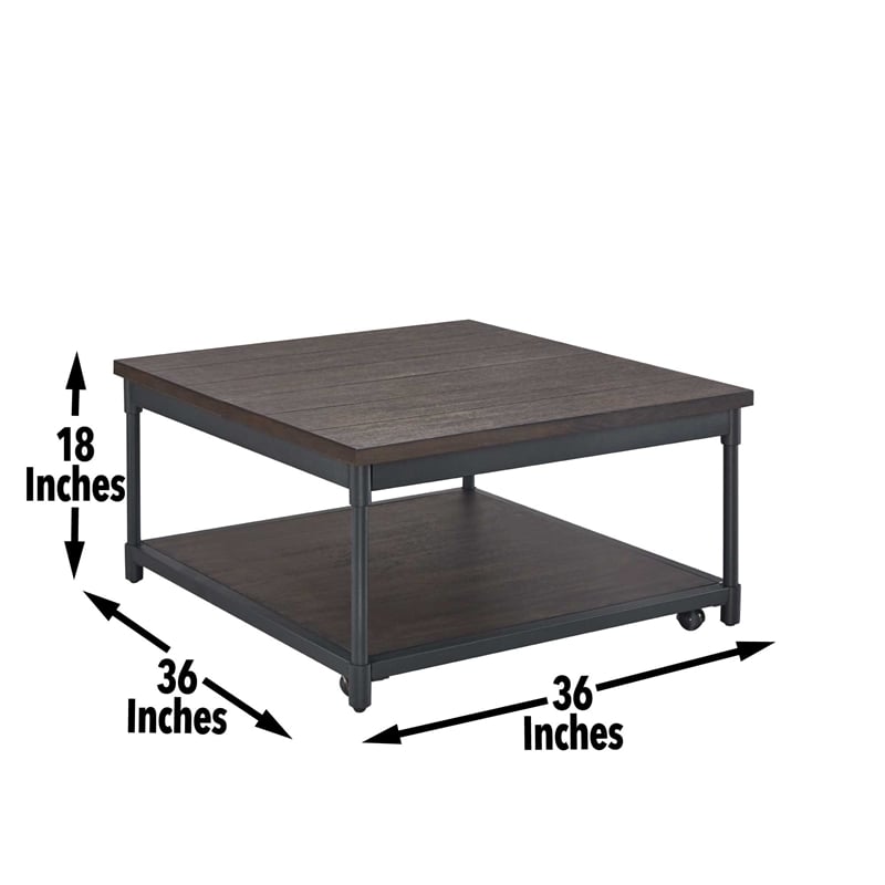 Steve Silver Prescott 3 Piece Coffee & End Table Set in Brown