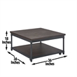 Steve Silver Prescott 3 Piece Coffee & End Table Set in Brown