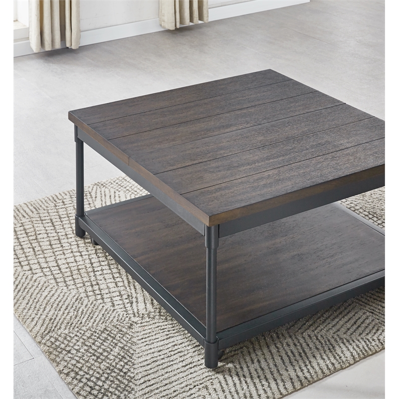 Steve Silver Prescott 3 Piece Coffee & End Table Set in Brown