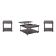 Steve Silver Prescott 3 Piece Coffee & End Table Set in Brown