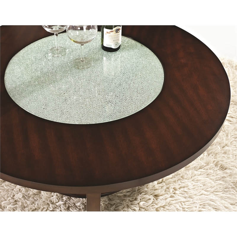 Steve Silver Rafael 3pc Coffe Table Set in Brown