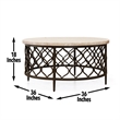 Steve Silver Roland 3pc Coffee & End Table Set in White