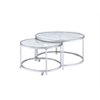 Steve Silver Rayne 3pc Coffee & End Table Set in White