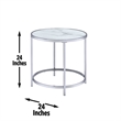 Steve Silver Rayne 3pc Coffee & End Table Set in White