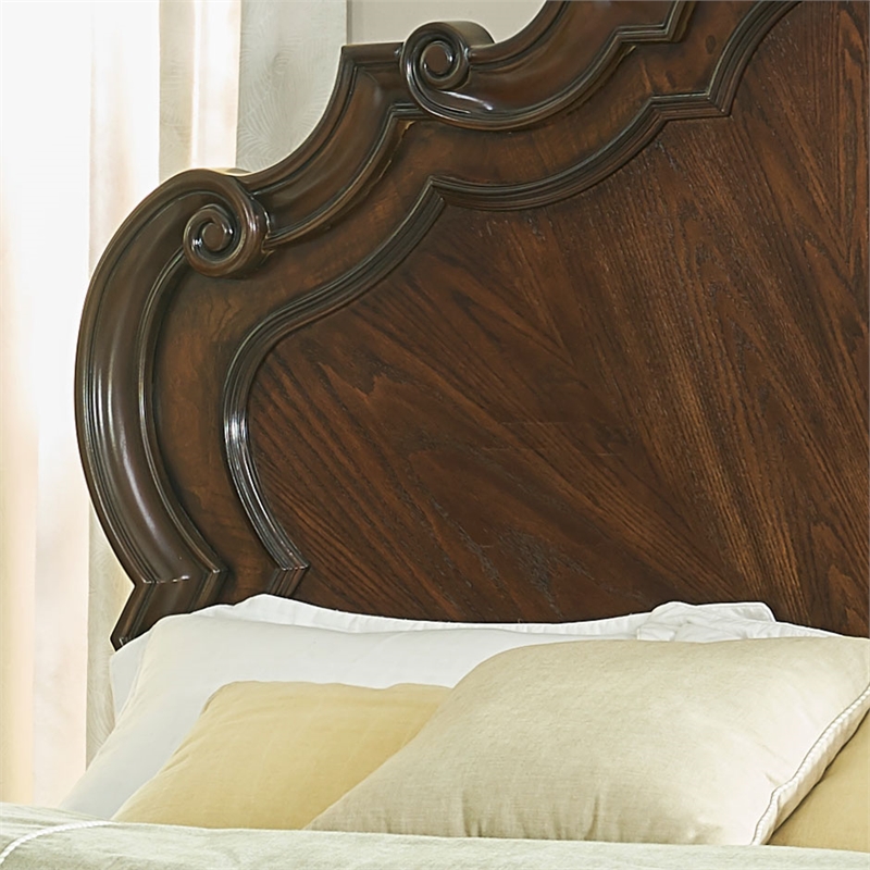 Steve Silver Royale 3 pc King Bedroom Set(2 NS+Bed) in Brown