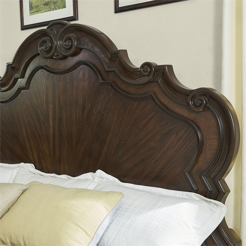 Steve Silver Royale 3 pc Queen Bedroom Set(2 NS+Bed) in Brown