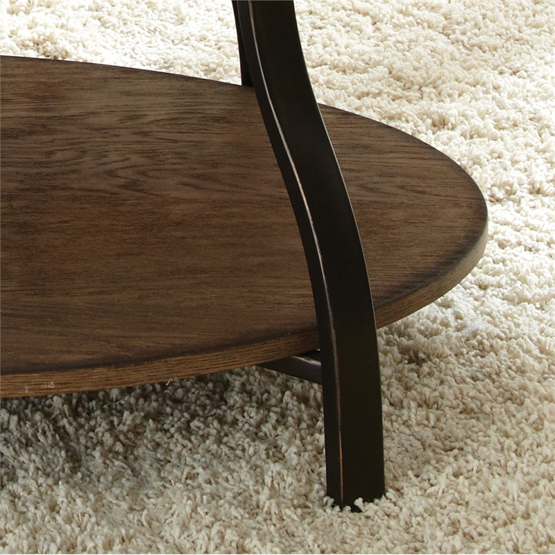 Steve Silver Denise 3pc Coffee Table Set in Brown