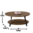 Steve Silver Denise 3pc Coffee Table Set in Brown