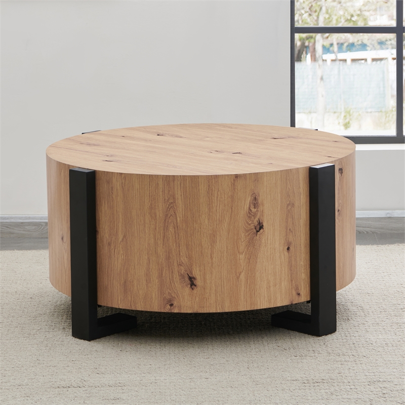 Steve Silver Darcie Faux Wood 3-Piece Coffee & End Table Set in Tan
