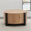 Steve Silver Darcie Faux Wood 3-Piece Coffee & End Table Set in Tan