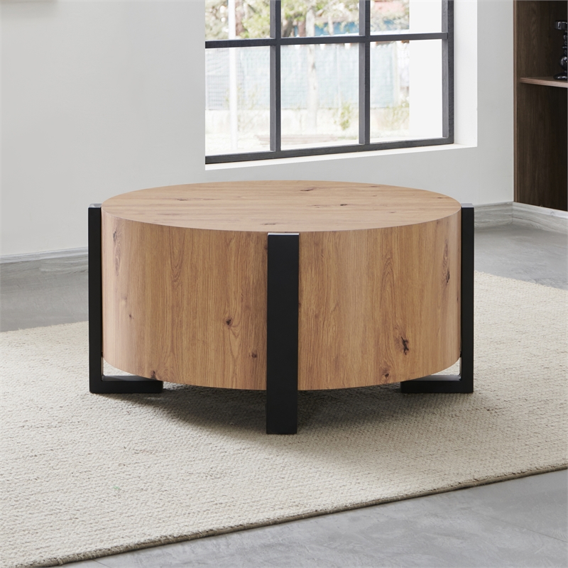 Steve Silver Darcie Faux Wood 3-Piece Coffee & End Table Set in Tan