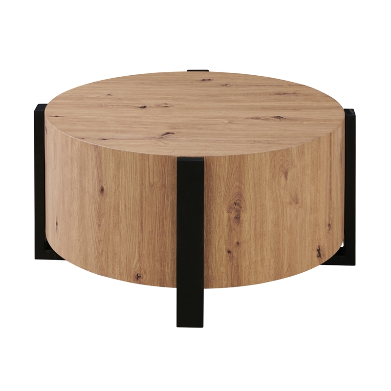 Steve Silver Darcie Faux Wood 3-Piece Coffee & End Table Set in Tan