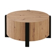 Steve Silver Darcie Faux Wood 3-Piece Coffee & End Table Set in Tan