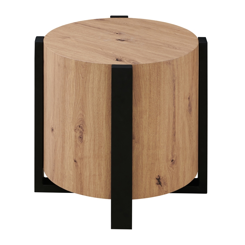 Steve Silver Darcie Faux Wood 3-Piece Coffee & End Table Set in Tan