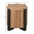 Steve Silver Darcie Faux Wood 3-Piece Coffee & End Table Set in Tan