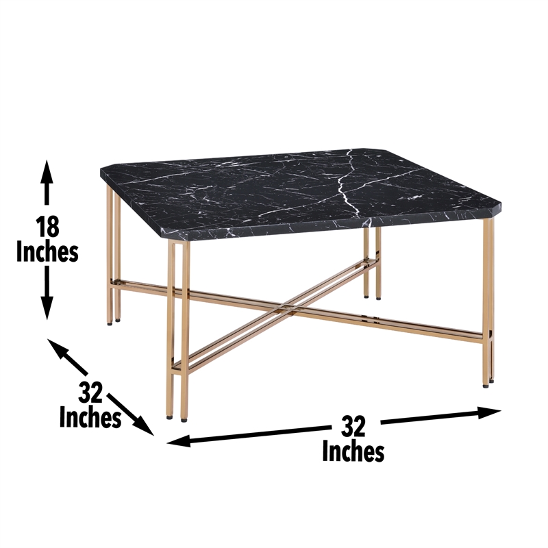 Steve Silver Daxton 3pc Coffee & End Table Set in Black