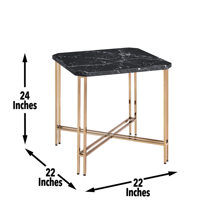 Steve Silver Daxton 3pc Coffee & End Table Set in Black