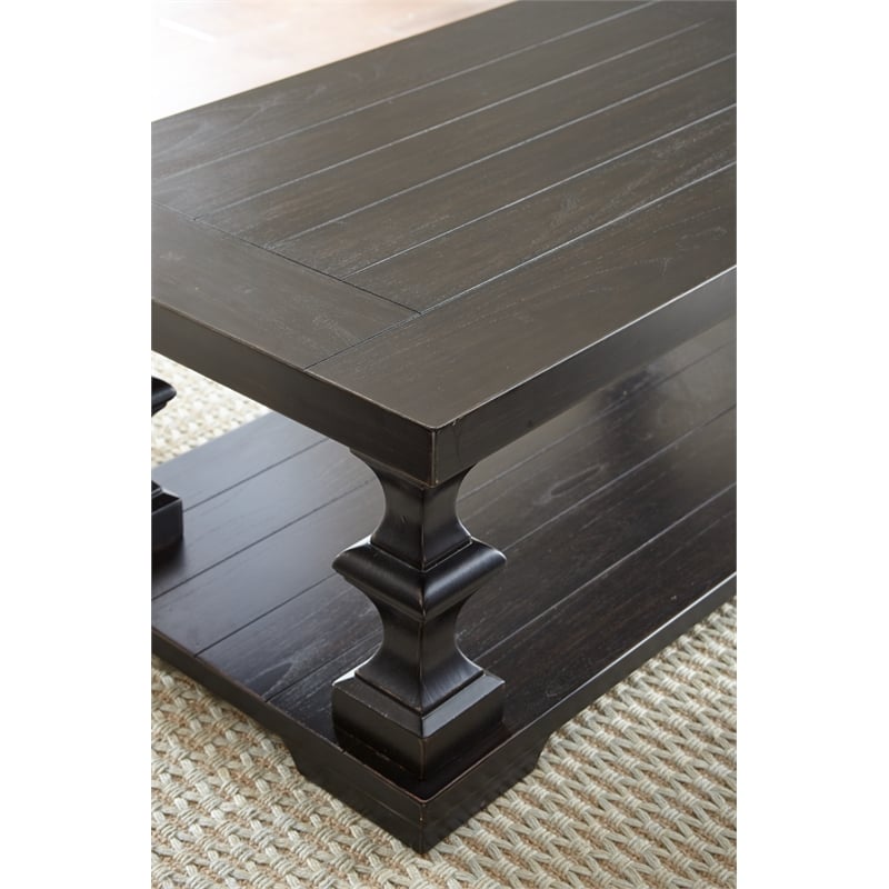 Steve Silver Dory 3pc Coffee Table Set in Brown