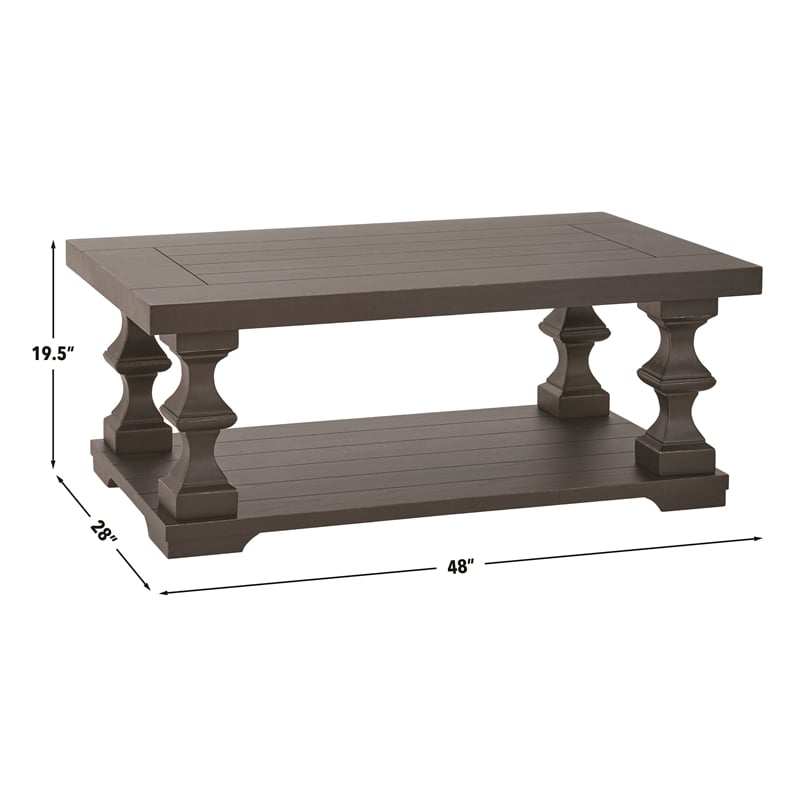 Steve Silver Dory 3pc Coffee Table Set in Brown