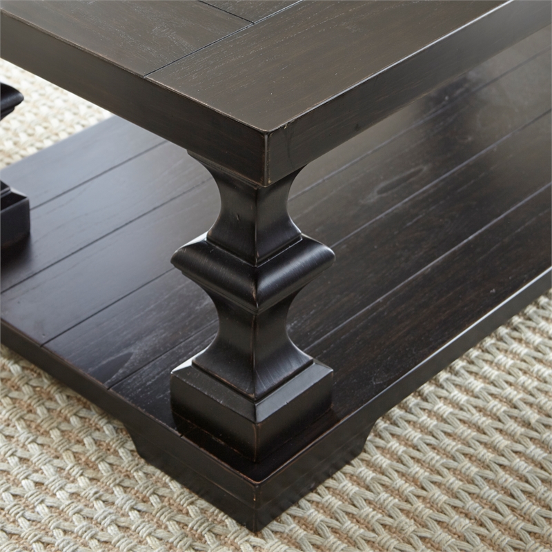 Steve Silver Dory 3pc Coffee Table Set in Brown