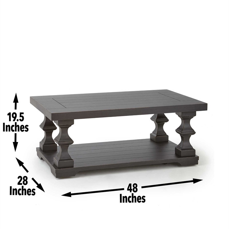 Steve Silver Dory 3pc Coffee Table Set in Brown