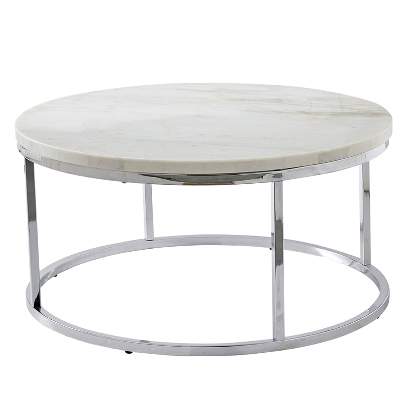 Steve Silver Echo 3pc Coffee & End Table Set in White