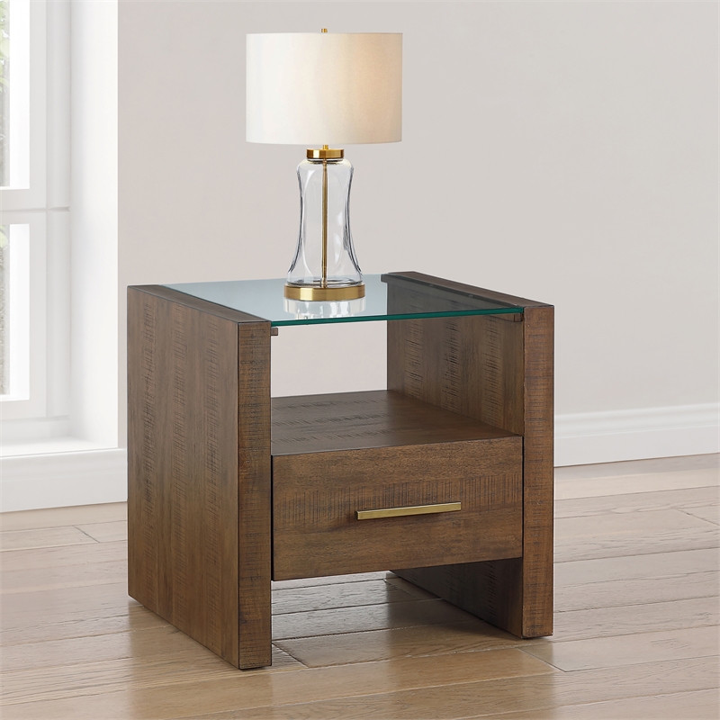 Steve Silver Garland 3-Piece Coffee & End Table Set in Brown