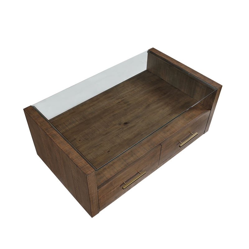 Steve Silver Garland 3-Piece Coffee & End Table Set in Brown