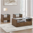 Steve Silver Garland 3-Piece Coffee & End Table Set in Brown