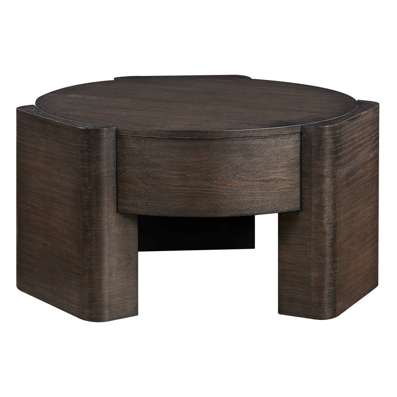 Steve Silver Salina Espresso Round Coffee & End Table Set in Brown