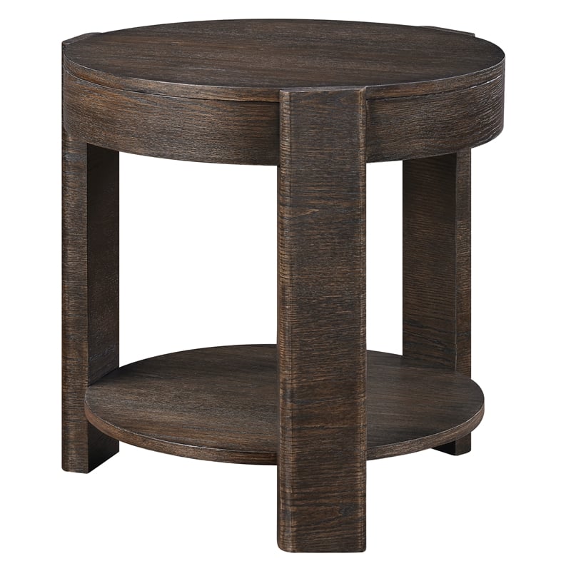 Steve Silver Salina Espresso Round Coffee & End Table Set in Brown