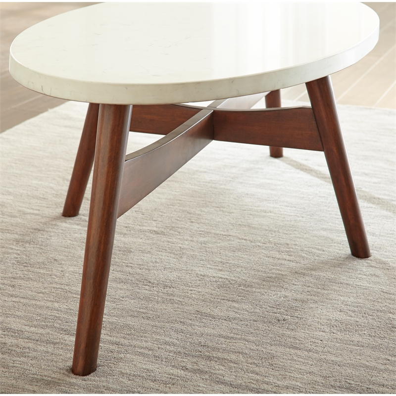 Steve Silver Serena 3pc Coffee & End Table Set in White