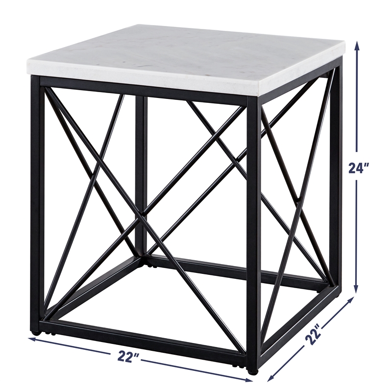 Steve Silver Skyler 3pc Coffee & End Table Set in White