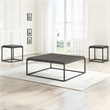 Steve Silver Tekoa 3PC Coffe & End Table Set in Brown