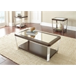 Steve Silver Truman 3pcs Occasional Coffee Table Set in Brown