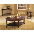 Steve Silver Troy 3pc Coffee Table Set in Brown