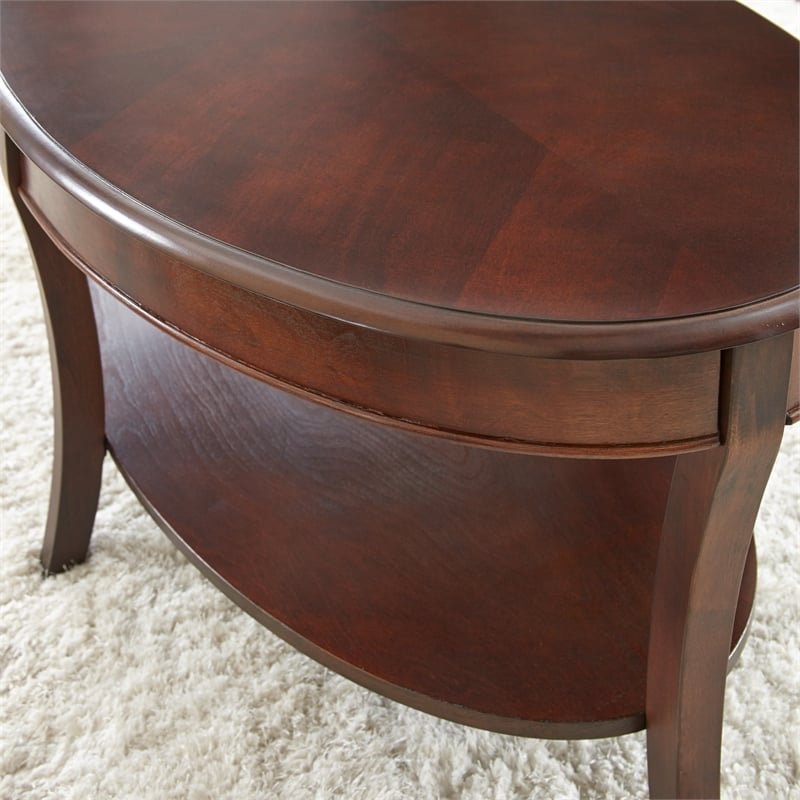 Steve Silver Troy 3pc Coffee Table Set in Brown