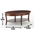 Steve Silver Troy 3pc Coffee Table Set in Brown