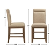 Steve Silver Garland 5pc Counter Dining Set in Brown