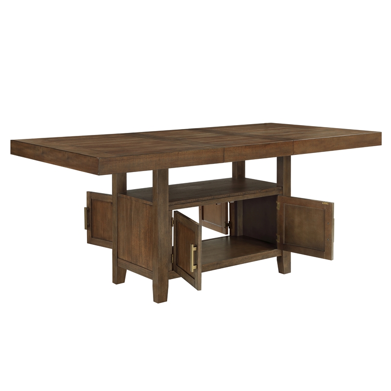 Steve Silver Garland 5pc Counter Dining Set in Brown