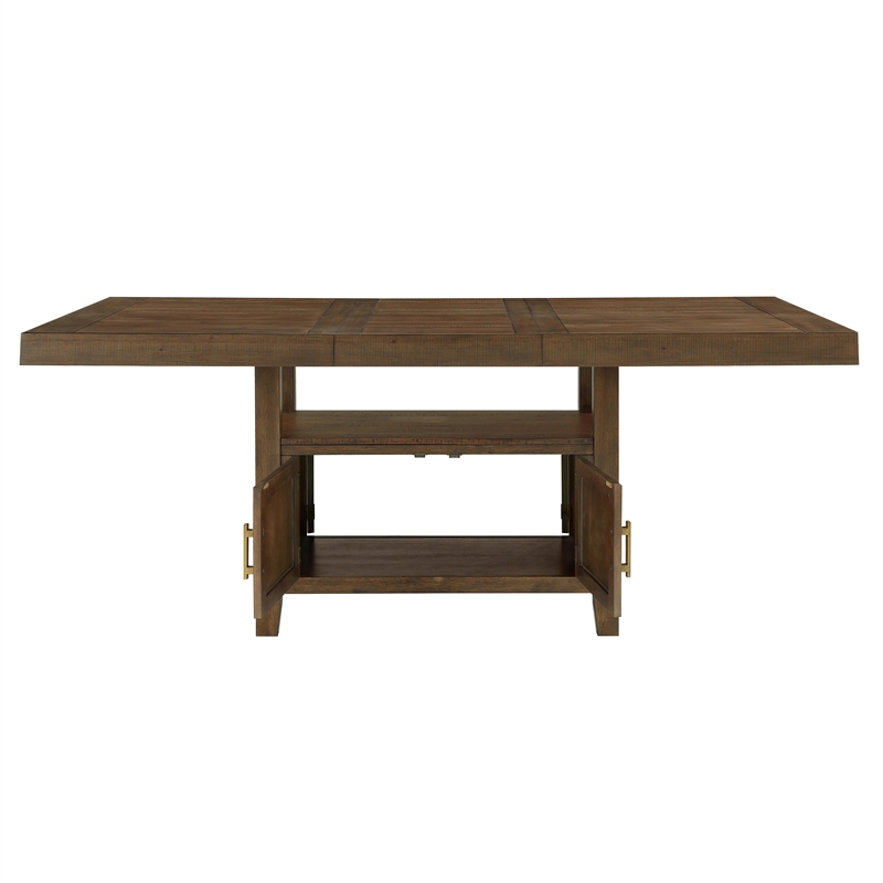 Steve Silver Garland 5pc Counter Dining Set in Brown