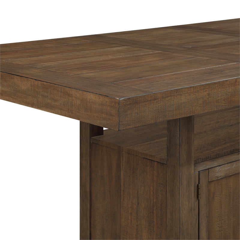 Steve Silver Garland 5pc Counter Dining Set in Brown