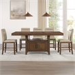 Steve Silver Garland 7pc Counter Dining Set in Brown