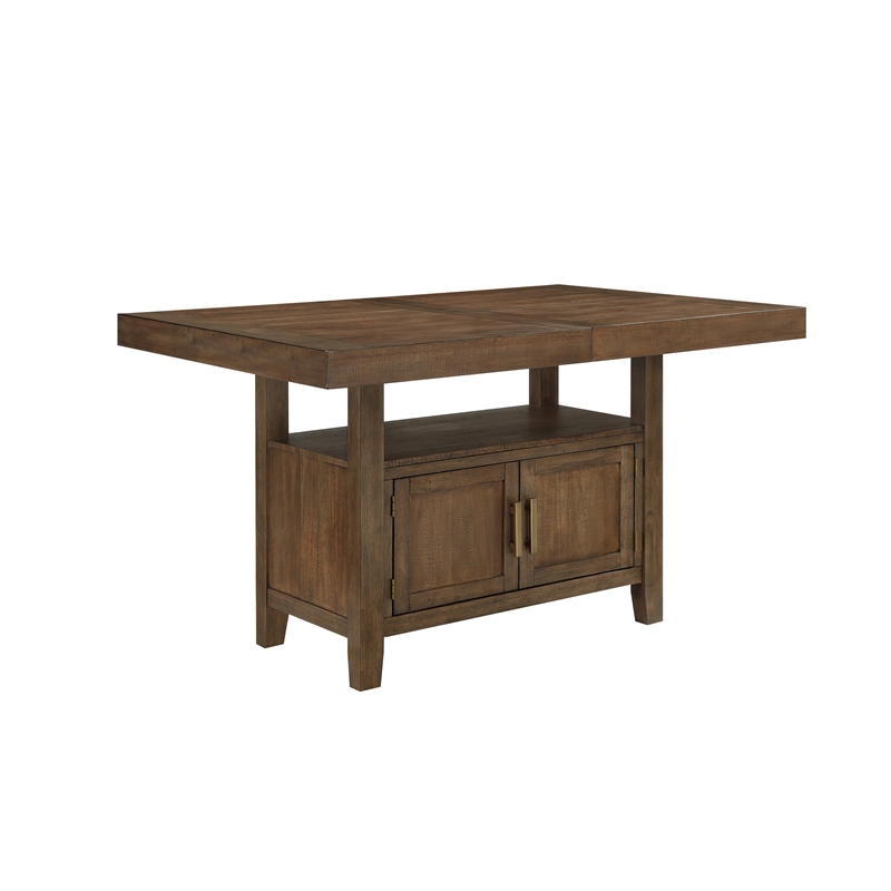 Steve Silver Garland 7pc Counter Dining Set in Brown